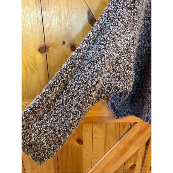 Free people BFF sweater in Berry oversized cowl neck women’s size medium (0655) - Picture 3 of 8